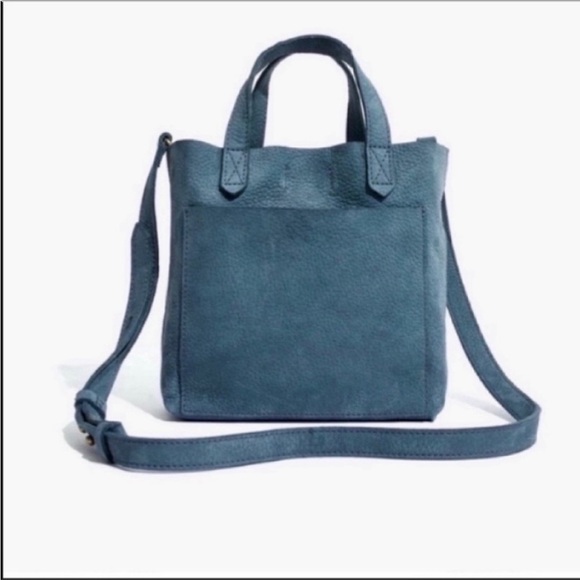 Madewell Blue Small Transport Crossbody Suede Edition Sold Out Mini Sold out - Picture 1 of 10